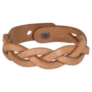 Trenditions Women's Braided Leather Bracelet
