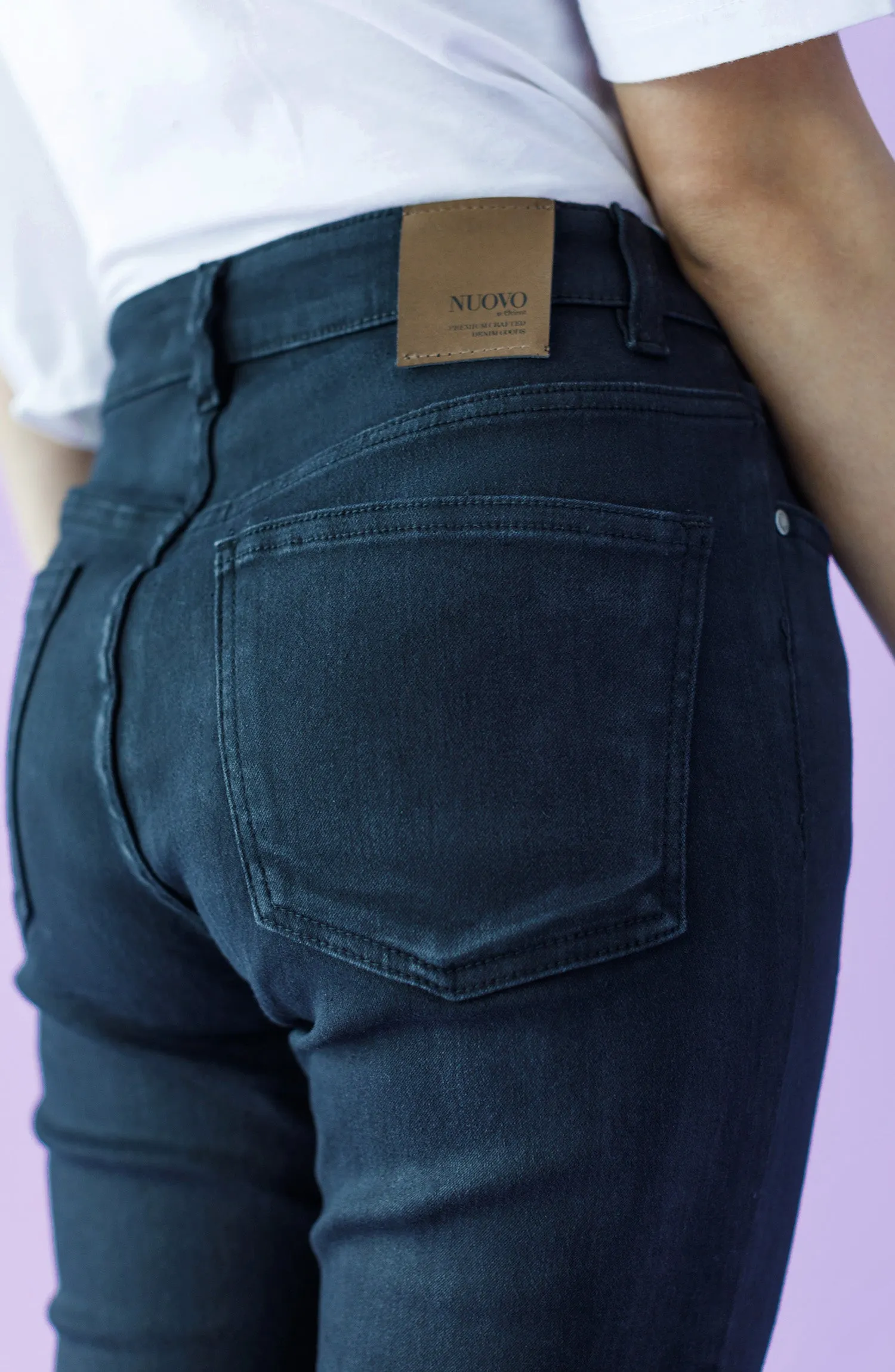 Western 1 Piece Plain Denim Jeans (NW-J-SF-22-002 BLACK)