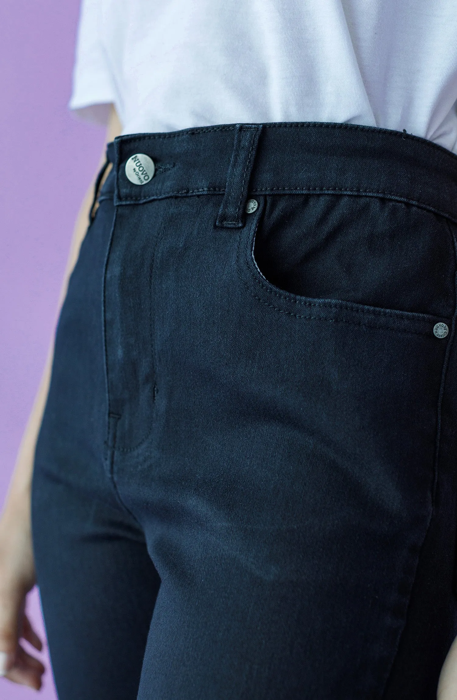 Western 1 Piece Plain Denim Jeans (NW-J-SF-22-002 BLACK)