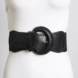 Wide Stitch Western Belt